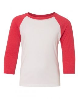 Next Level-Youth CVC Three-Quarter Sleeve Raglan-3352